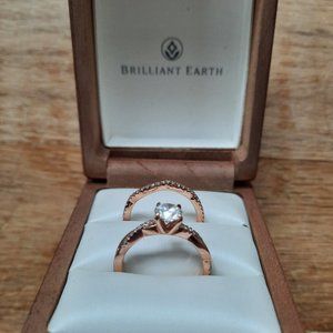 Engagement Ring and Wedding Band Set